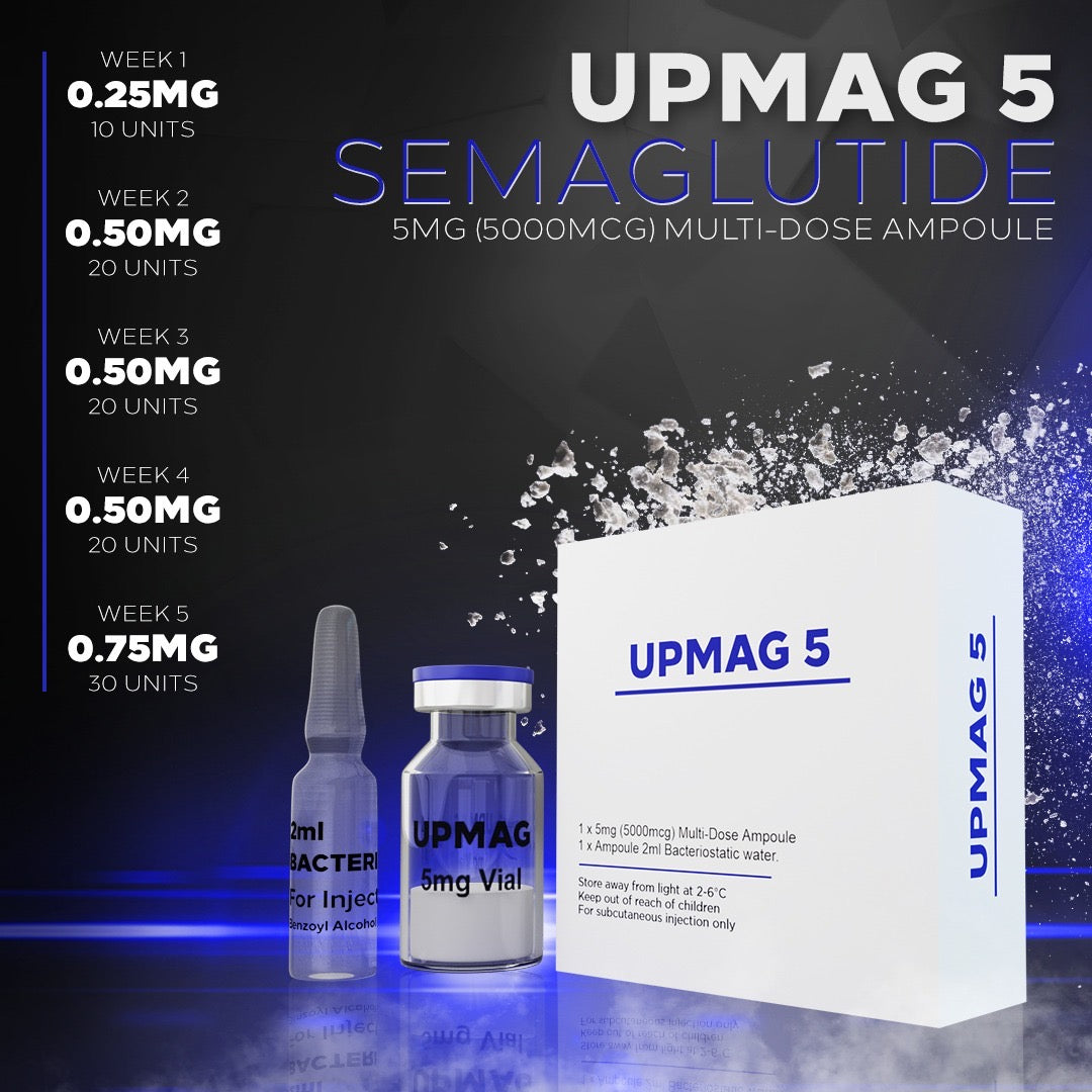UPA Appetite & Metabolic Research Vial - Semaglutide (UPMAG 5)  5 mg Total | Multi-Dose Vial