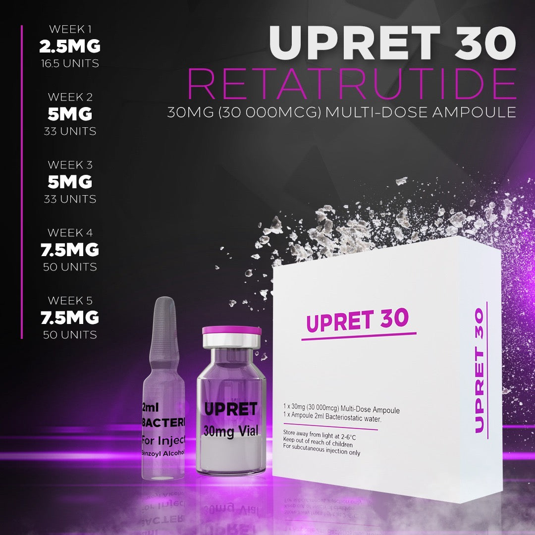 UPA Advanced Metabolic Research Vial - Retatrutide (Upret 30)  30 mg Total | Multi-Dose Vial